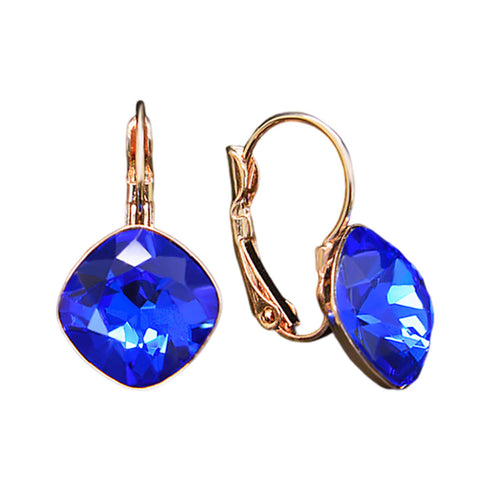 Auskarai „Apakintas Spindesys IV (Karališka Mėlyna)“ su Swarovski™ kristalais